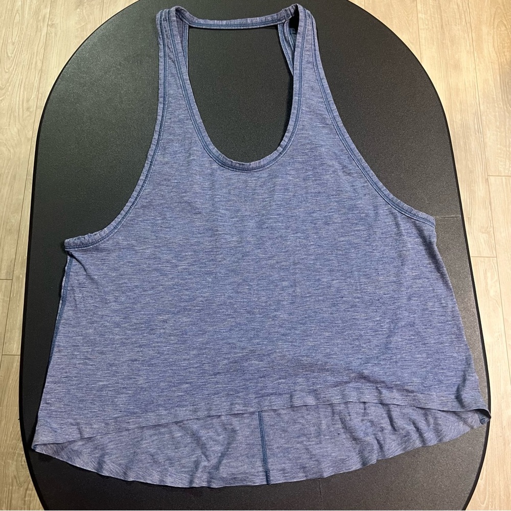 Blue Lululemon tank top